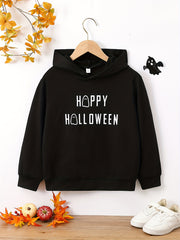 Funny Skull Print Boys Hoodie Long Sleeve Sweatshirt