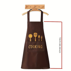 Waterproof Cooking Apron for Women, Anti-Fouling Kitchen Waist Apron