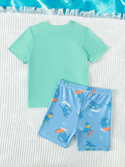 Children's Cartoon T-Shirt & Shorts Set