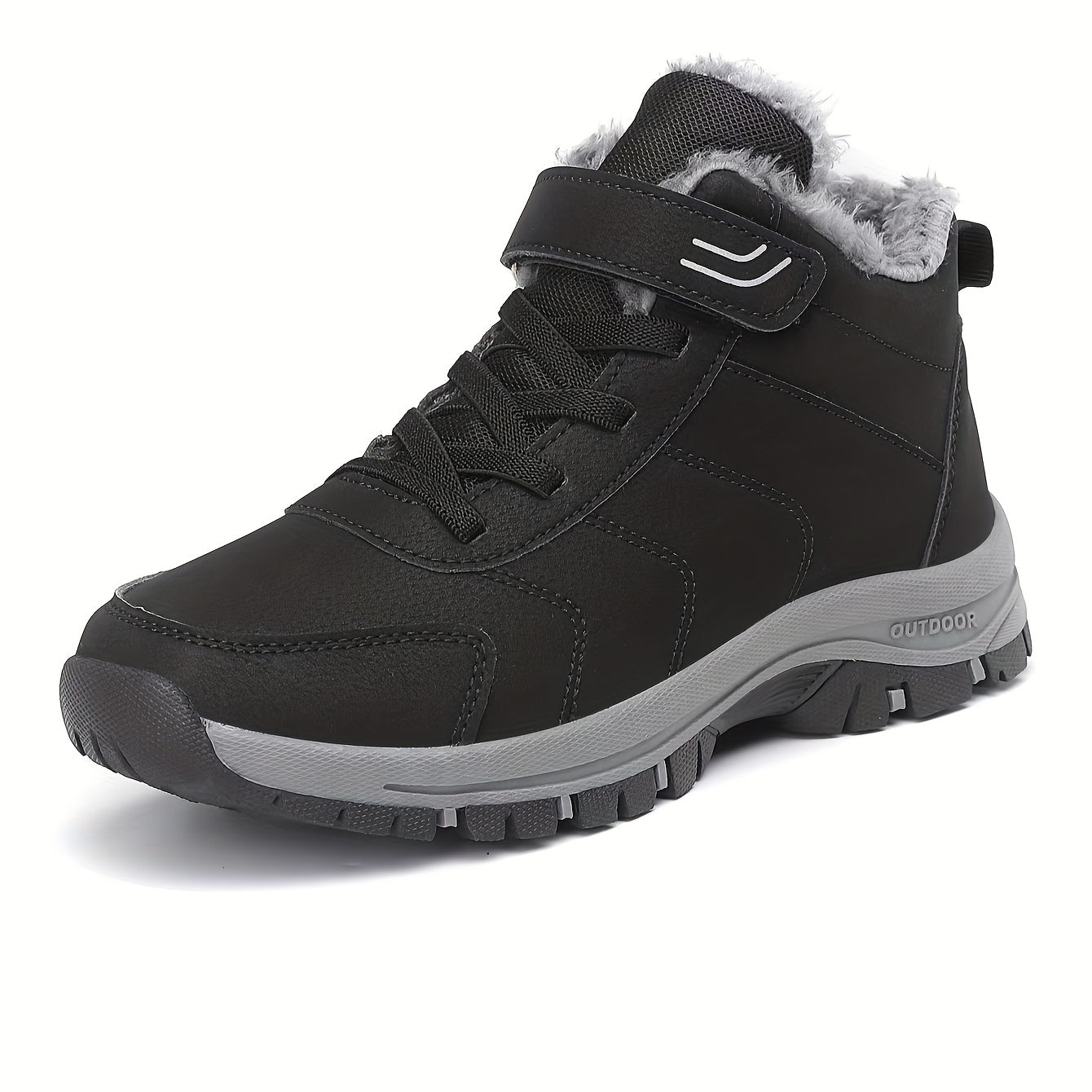 Men's Winter Snow Boots Fleece Lined Non-Slip Sports Shoes