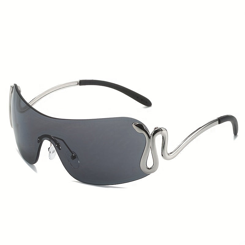 Y2K Wrap Around Sunglasses Gradient Lens Shield Glasses UV400