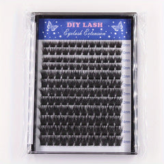 Segmented Cluster Lashes Thick Mixed False Eyelashes C Curling