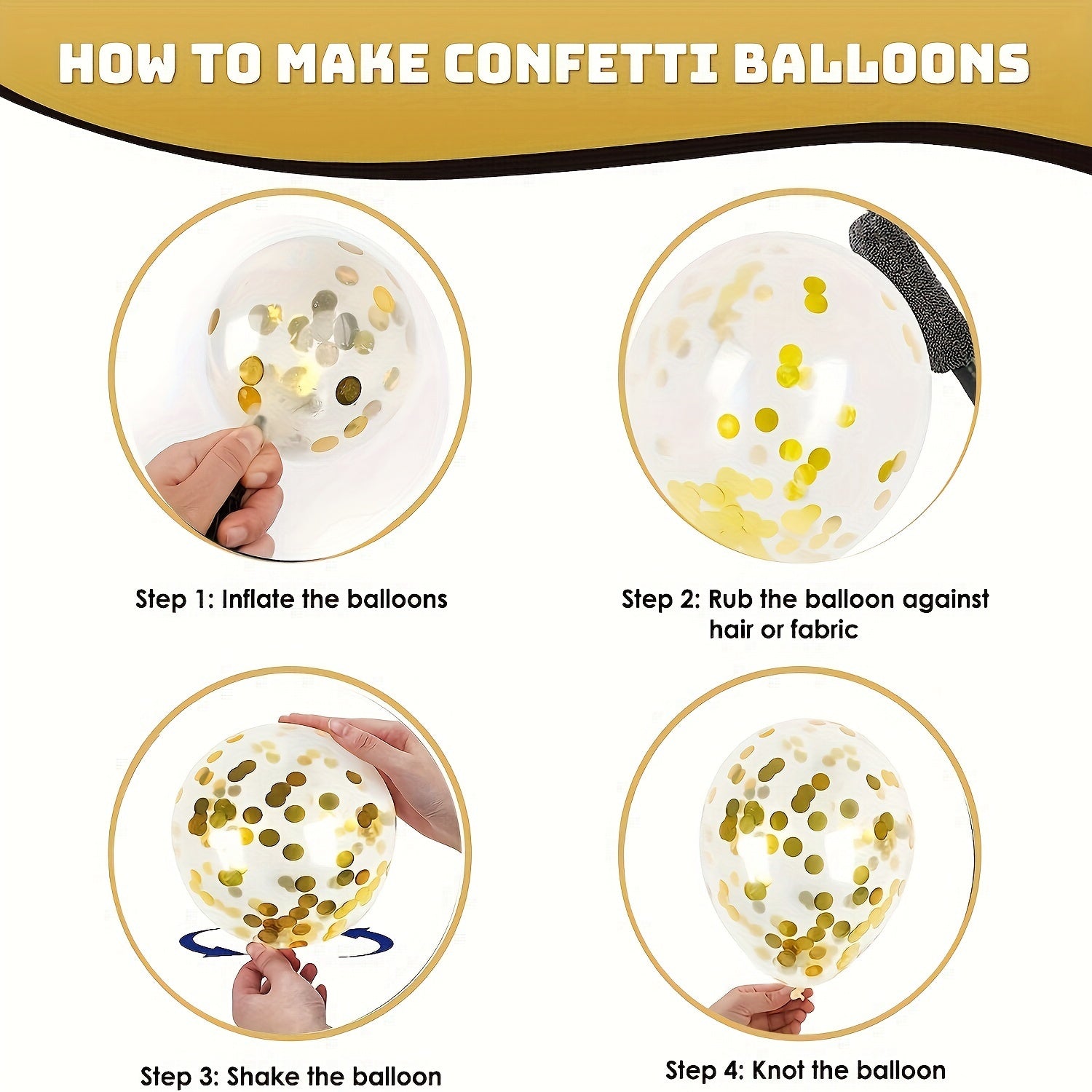 Colorful Confetti Balloon Set for Wedding Birthday Anniversary Graduation