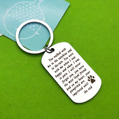 Pet Memorial Keychain Dog Cat Sympathy Gift A Loyal Keyring