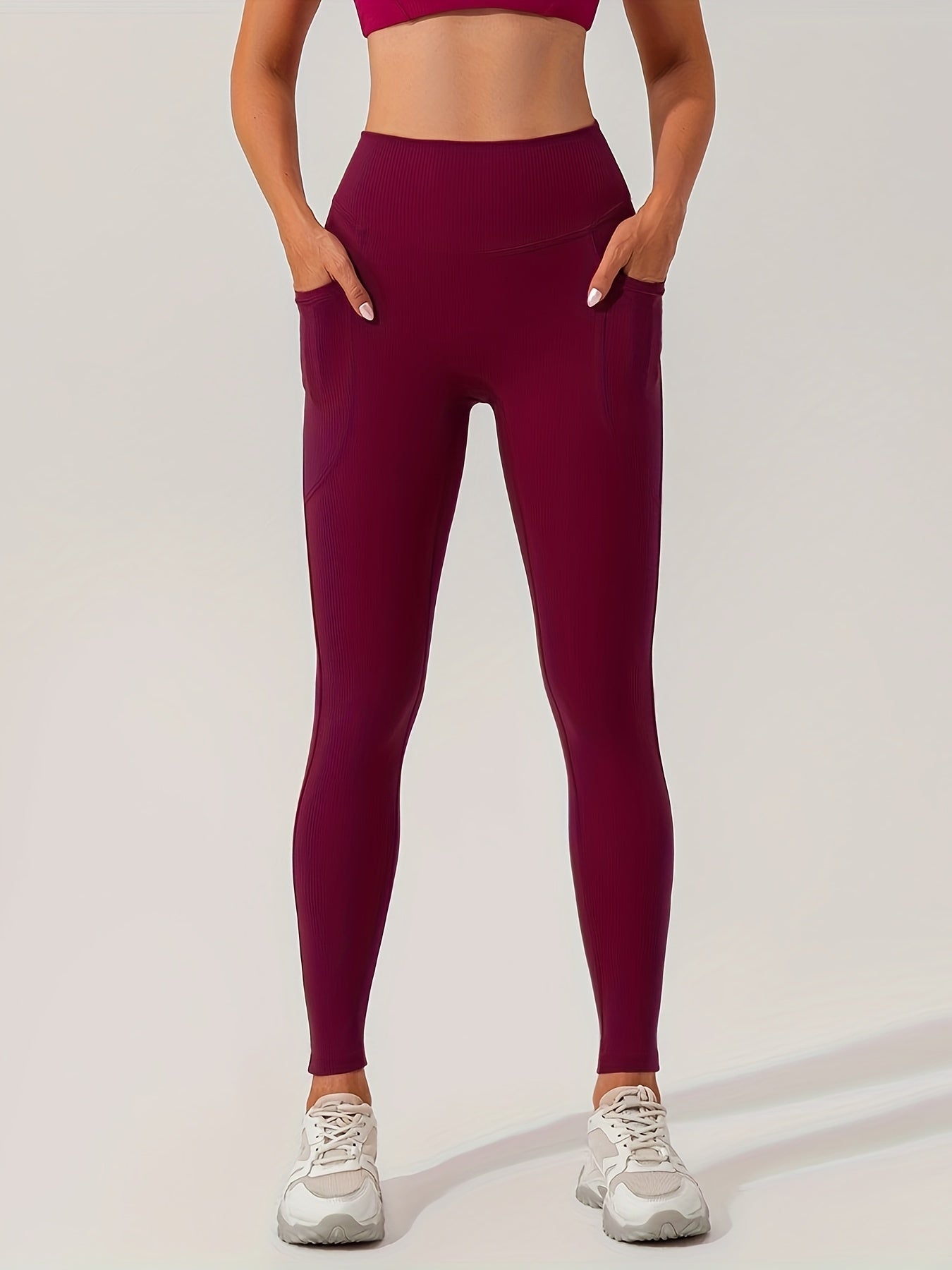 High Waist Hip Lifting Yoga Pants With Pocket