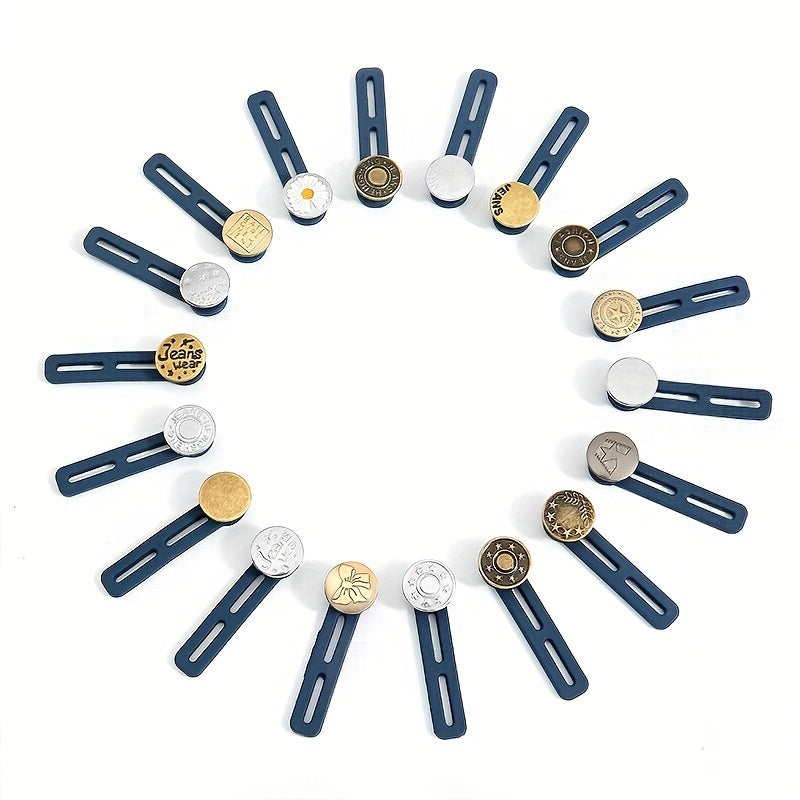 10pcs Button Extender For Pants Jeans Adjustable Waist Extenders