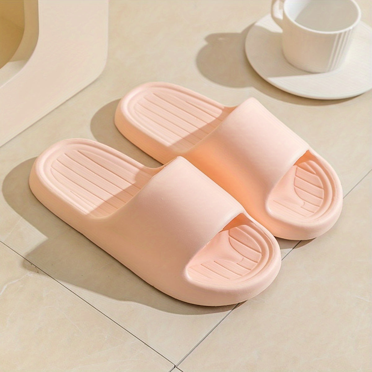 Women's Soft Sole Indoor Pillow Slides - Non Slip Shower Shoes