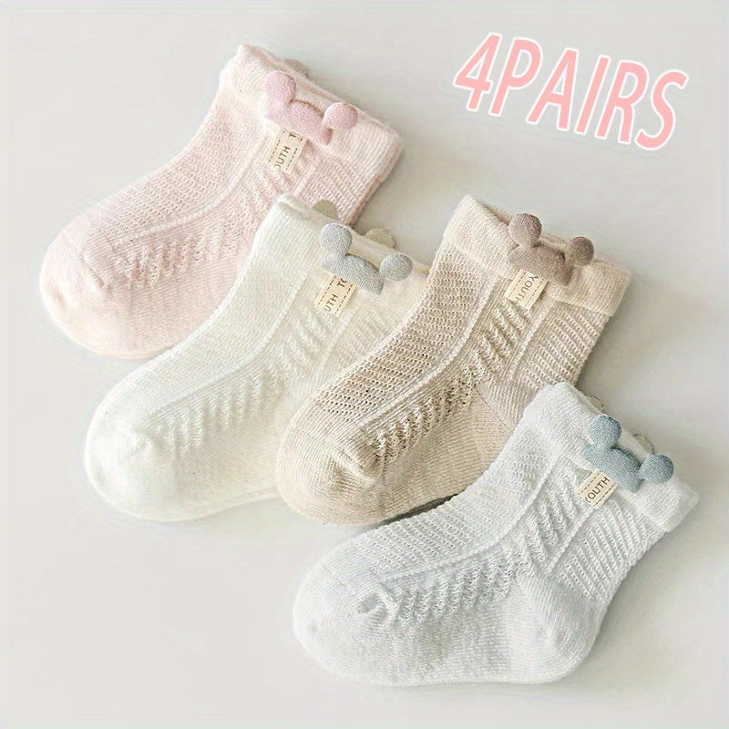 Baby Cartoon Mesh Socks Thin Breathable Mesh Cotton Soft Comfortable Socks