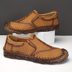 Men's Slip On Lace Loafers No Tie Assorted Colors Casual Walking Shoes