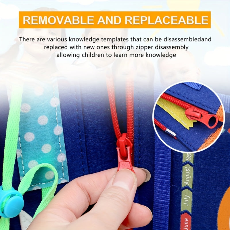 Montessori Busy Board Sensory Toy for Toddlers 1-4