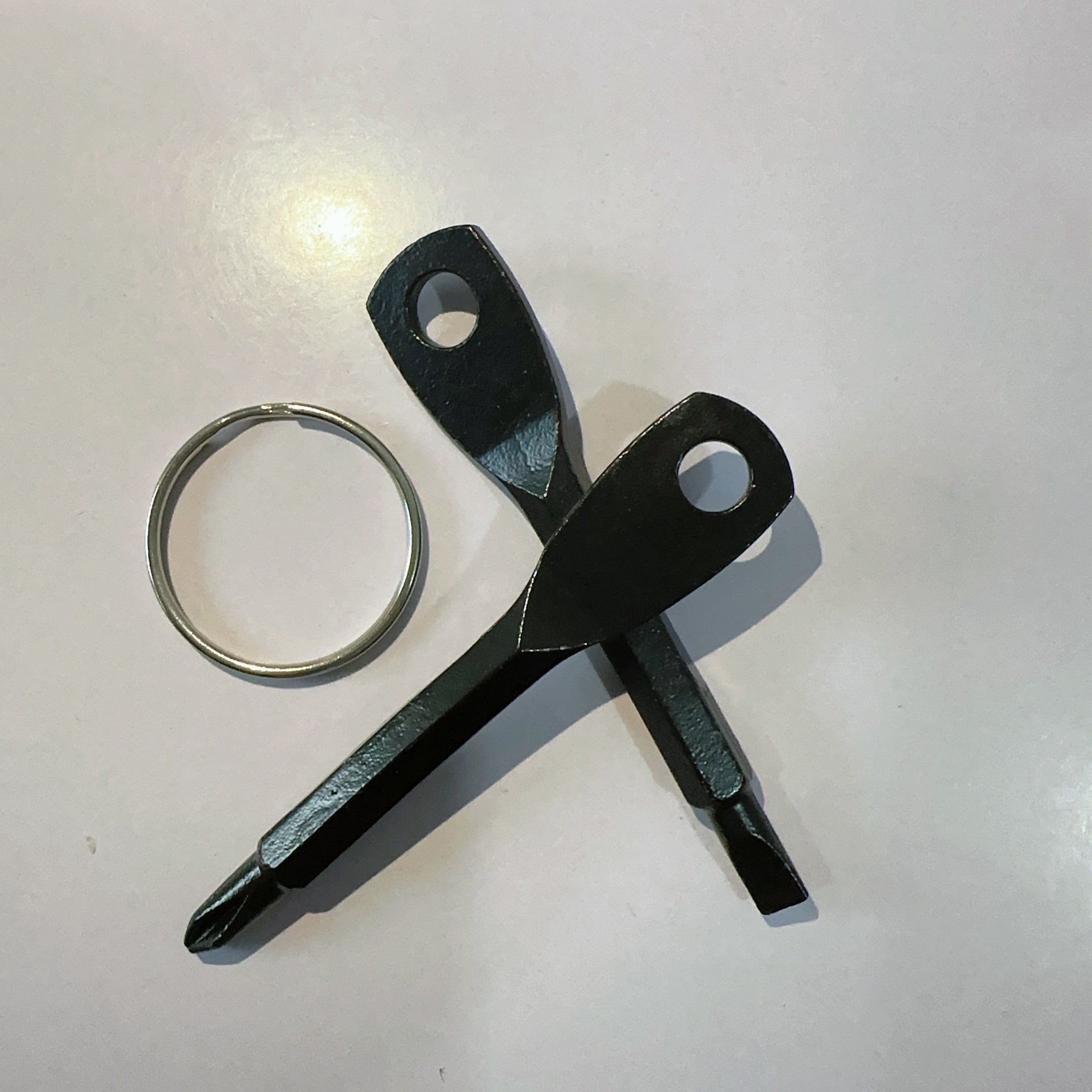 Slotted Cross Screwdriver Keychain for Camping Hiking Bag