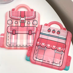 10pcs Cartoon Backpack Shape Jewelry Storage Bag