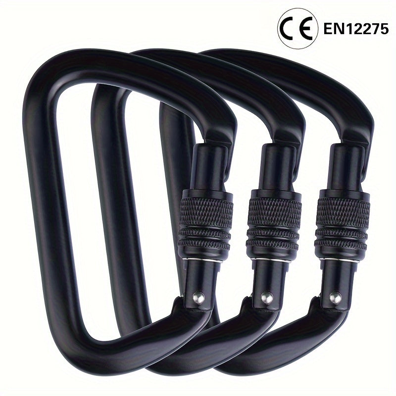 26KN Locking Carabiner Heavy Duty Metal Hanging Buckle