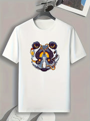 Pattern Print Men's Graphic T-shirt Casual Comfy Tees For Summer