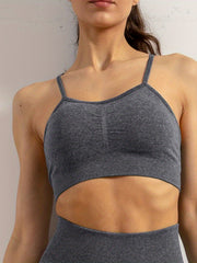Women's 2pc Sports Suit High Waist Shorts + Bra