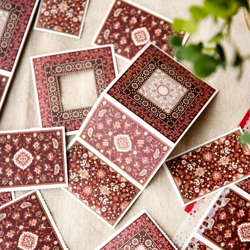 30pcs Retro Pattern Material Scrapbooking Art Supplies DIY Decorative Collage