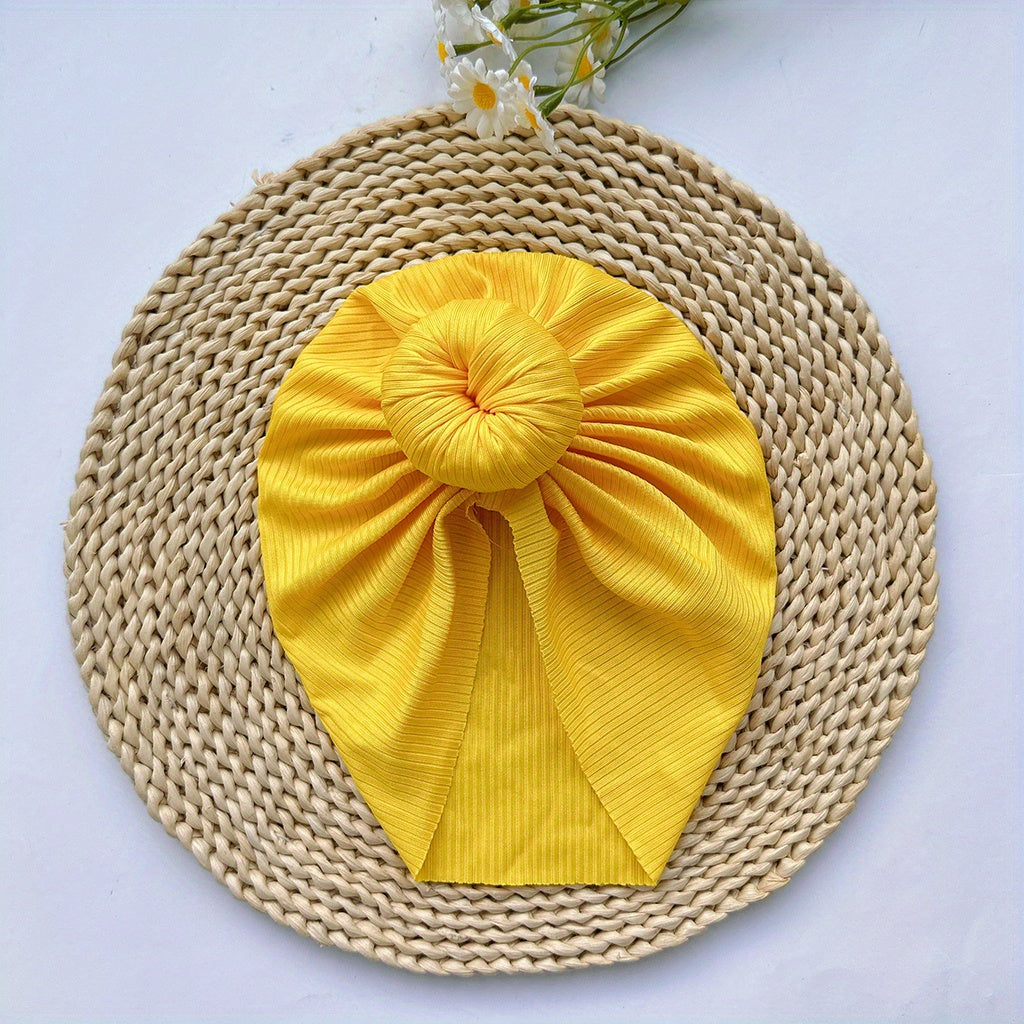 Soft Elastic Baby Donut Hat for Girls