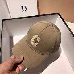 C Label Embroidery Baseball Cap Casual Golf Sun Hat Women