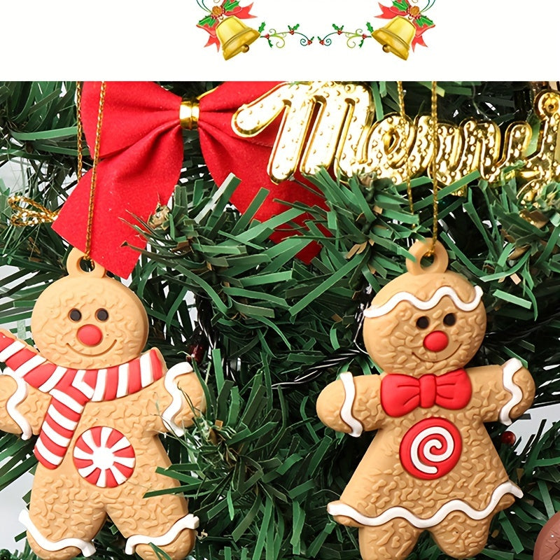 Gingerbread Man Christmas Ornament DIY Scene Pendant Gift