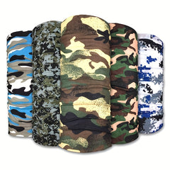 Camouflage Sunscreen Mask Neck Cover for Outdoor Activities