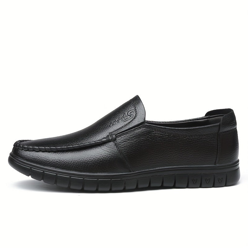 Men's Comfy Moc Toe Loafer Shoes Slip On Non-slip Shoes