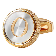 Men's Golden Letter Cufflinks Business Casual