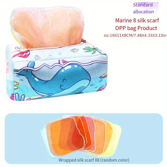 Infant Toys Cloth Book Tissue Box Early Education Toys