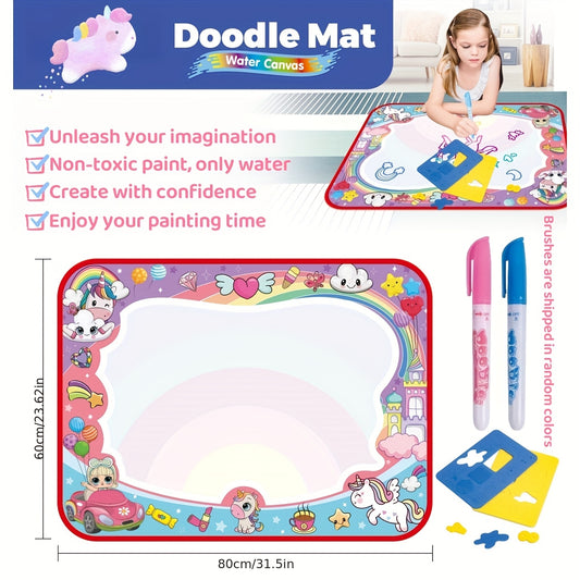 Water Doodle Mat Drawing Toy for Kids Ages 3-8