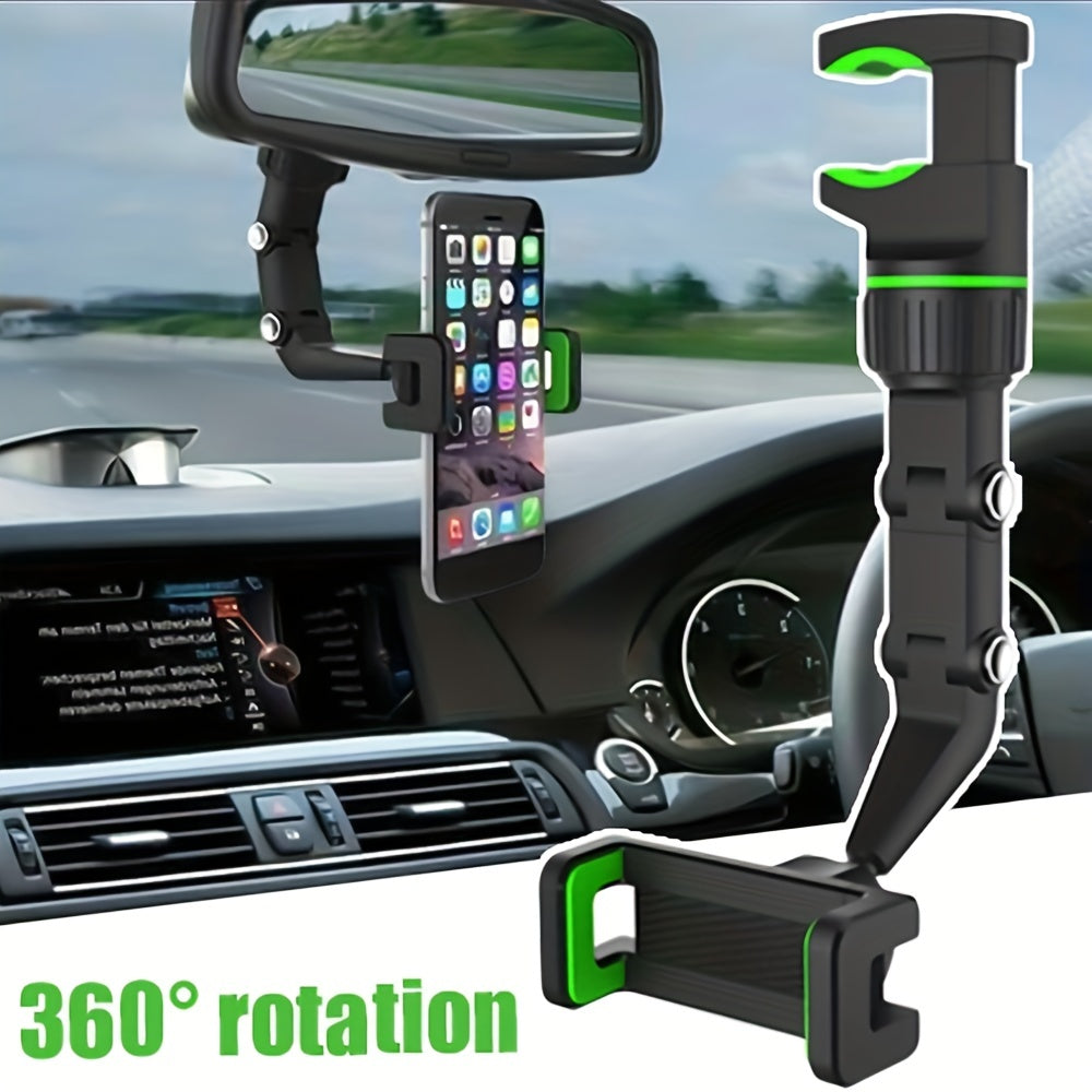 360 Rotation Car Rearview Mirror Phone Holder Mount
