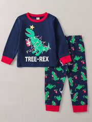 Kids Printed Crew Neck Set Long Sleeve