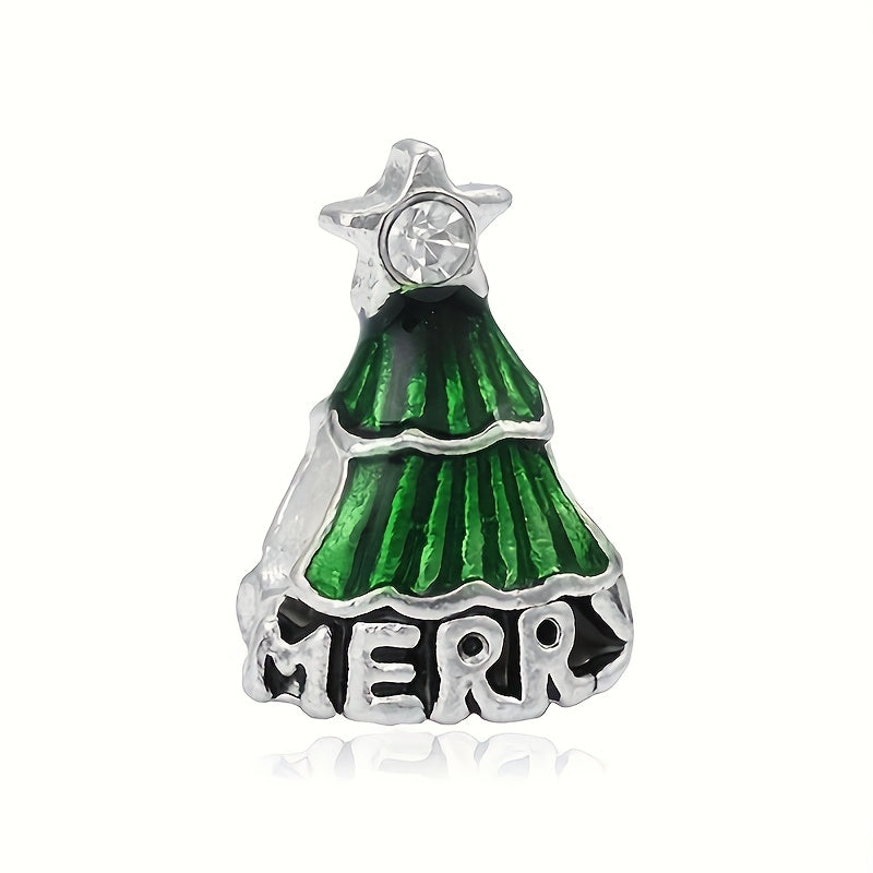Christmas Jingle Bell Santa Claus Pendant DIY Bracelet Necklace