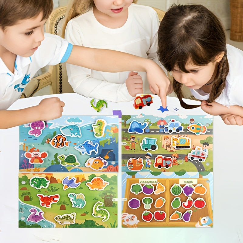 Interactive Busy Book for Sensory Activity Flash Cards
