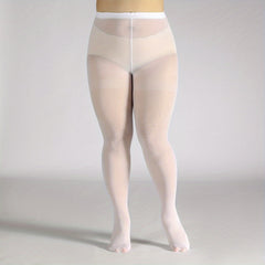 Casual Stockings Women's Plus Solid Sheer Ultra Soft