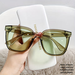 Large Jelly Frame Sunglasses UV400 Anti Light Glasses