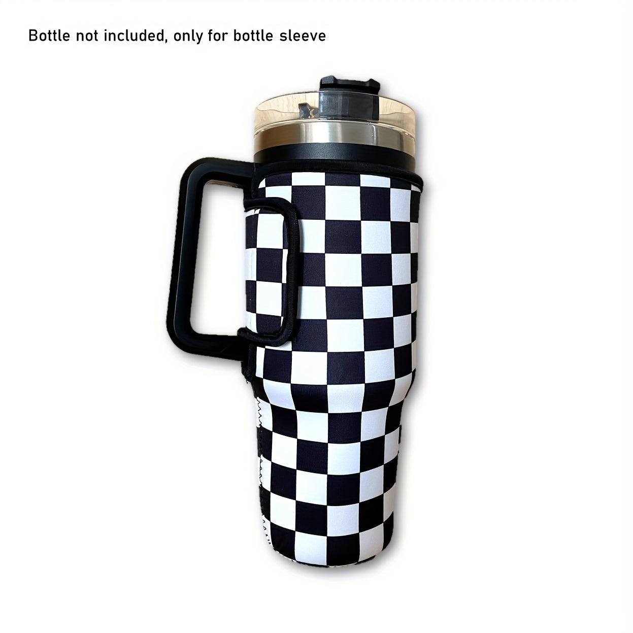 Neoprene Cup Insulated Sleeve Plaid 1200ml Tumbler Bottle