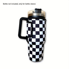 Neoprene Cup Insulated Sleeve Plaid 1200ml Tumbler Bottle