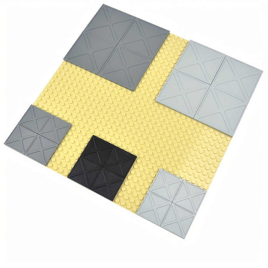 MOC 4x4 7x7 Building Blocks with Light Bead & Textured Bricks