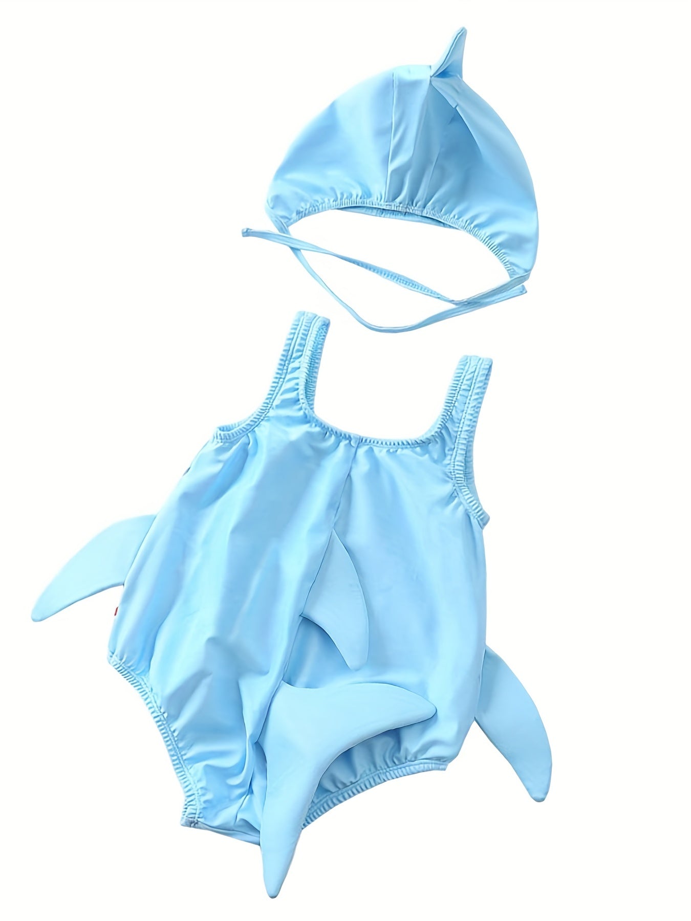 Toddler Boys Shark Swimsuit With Sponges Baby Bathing Suit