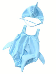Toddler Boys Shark Swimsuit With Sponges Baby Bathing Suit