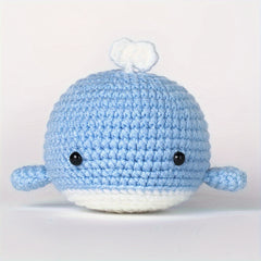 Whales Plush Crochet Kit For Beginners - Knitting Kit With Yarn & Instructions