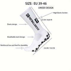 Men's Football Socks Non slip Sports Socks Crew Socks With Gripper