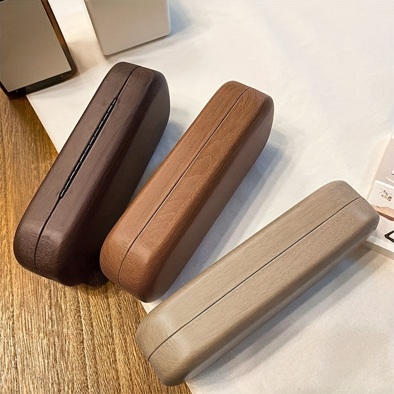 Wood Grain Glasses Case Portable Glasses Case