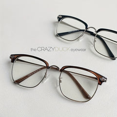 Men's Anti Light Magnesium Square Flat Glasses For Myopia 100 UV Protection