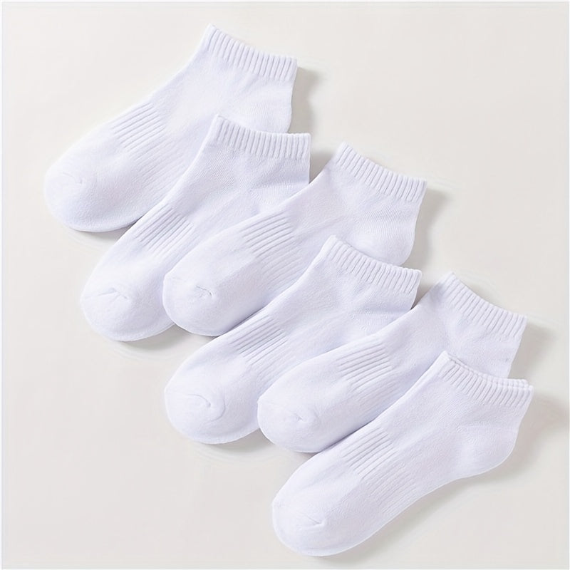 6 Pairs Women's Sports Ankle Socks Soft Lightweight Low Cut Stockings
