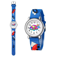 Boys Cartoon Car Quartz Watch Rubber Sports Children's Accessories