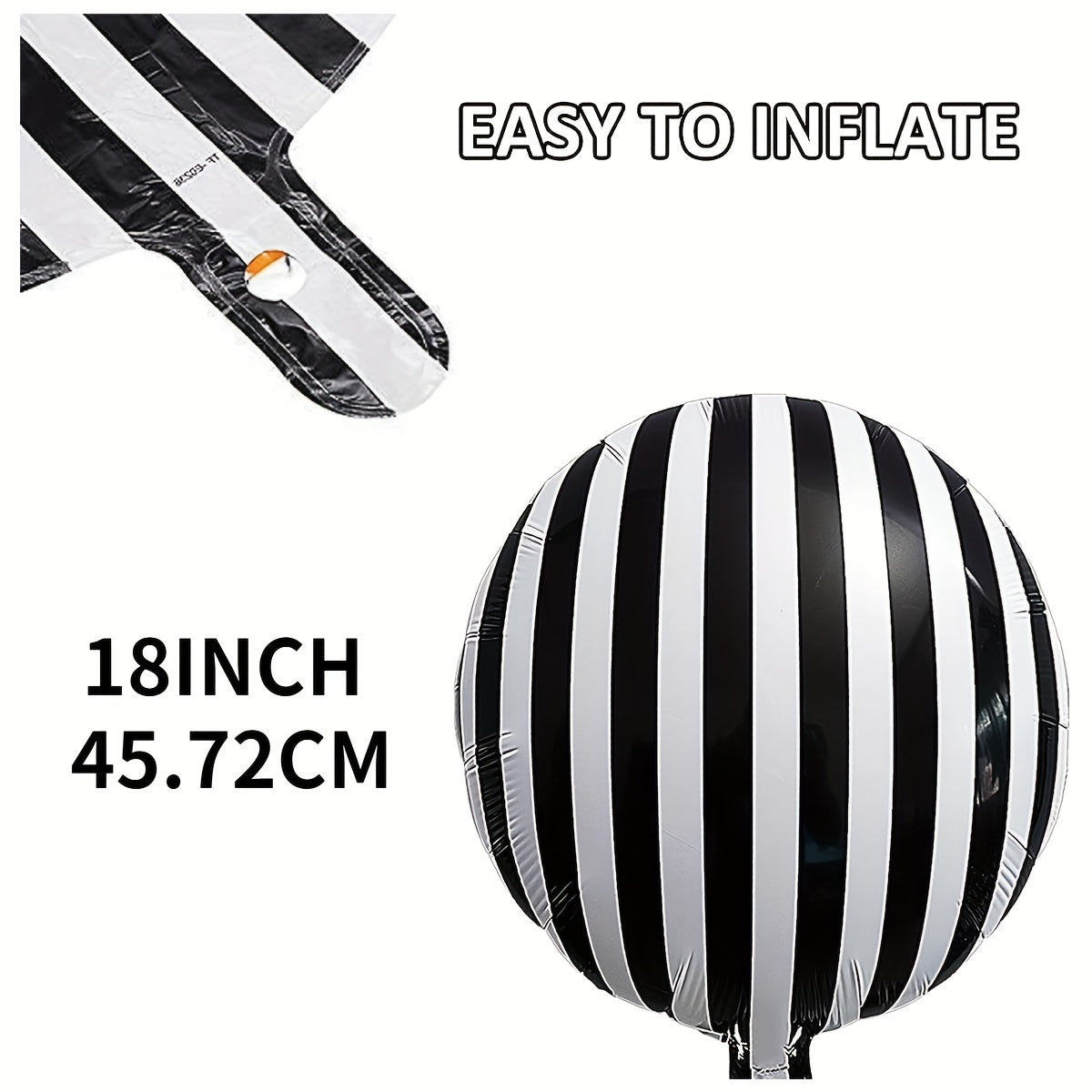 12pcs 45 72cm Striped Foil Balloons for Party Decoration