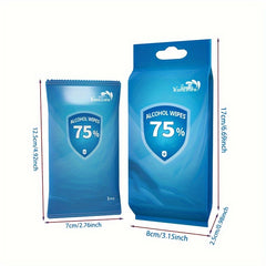 10pcs Alcohol Wipes Portable Antibacterial Wipes for Camping & Picnic