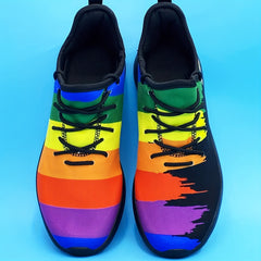 Rainbow Gay Pride Love Is Love LGBTQ Soft Sole Lace