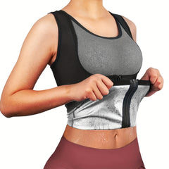 Women's Sweat Vest Sauna Session Shaun Shirt Zipper