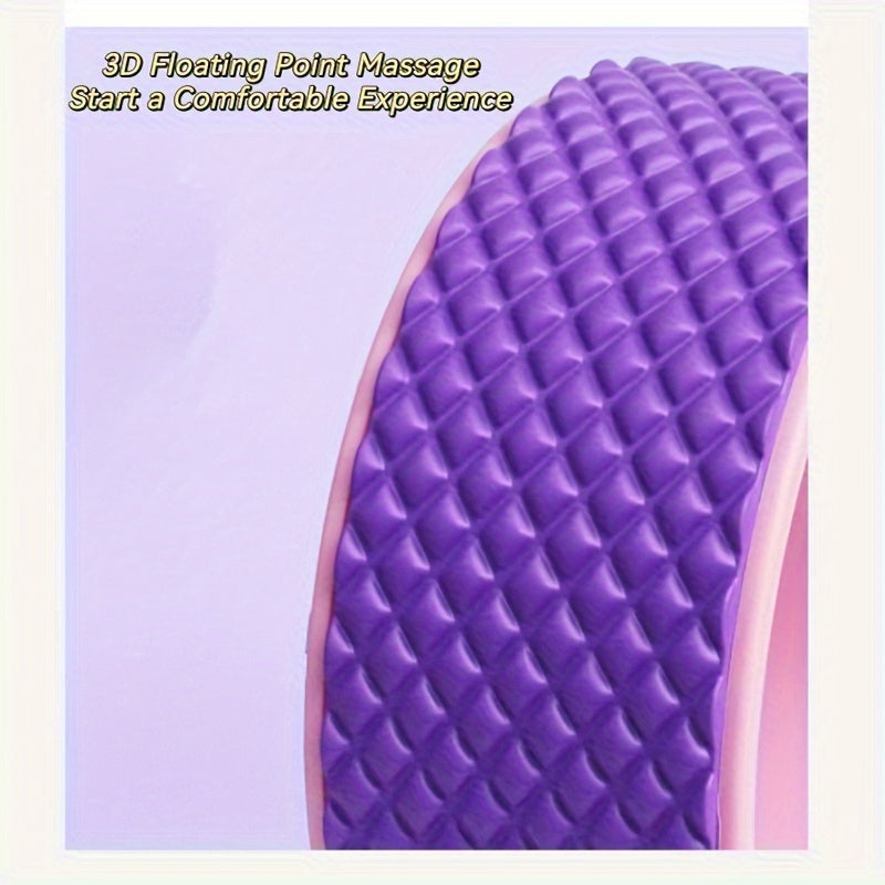 Yoga Fitness Auxiliary Wheel 3D Yoga Wheel for Back & Shoulder Stretching